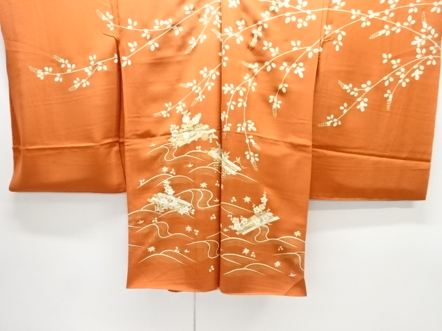 花筏模様刺繍絵羽仮絵羽